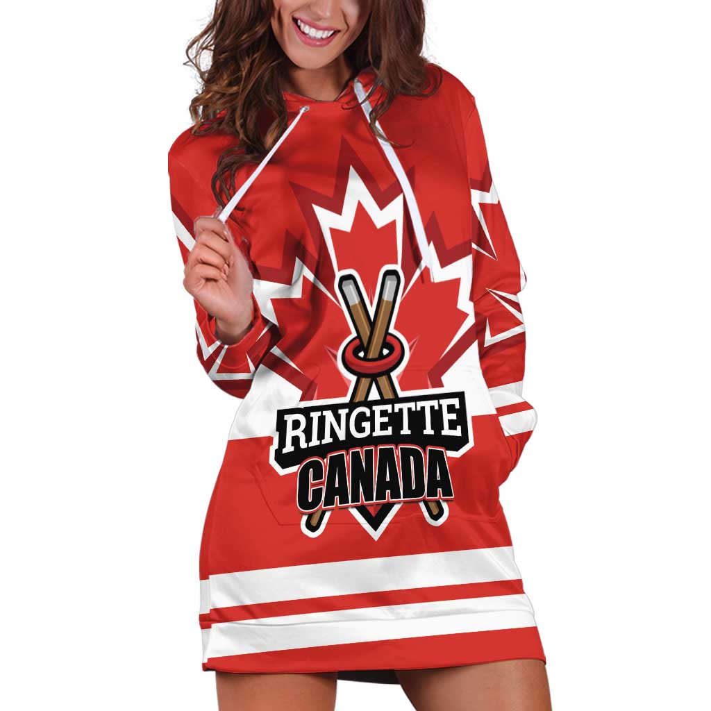 Custom Canada Ringuette Hoodie Dress Team Canada Dominates The Game