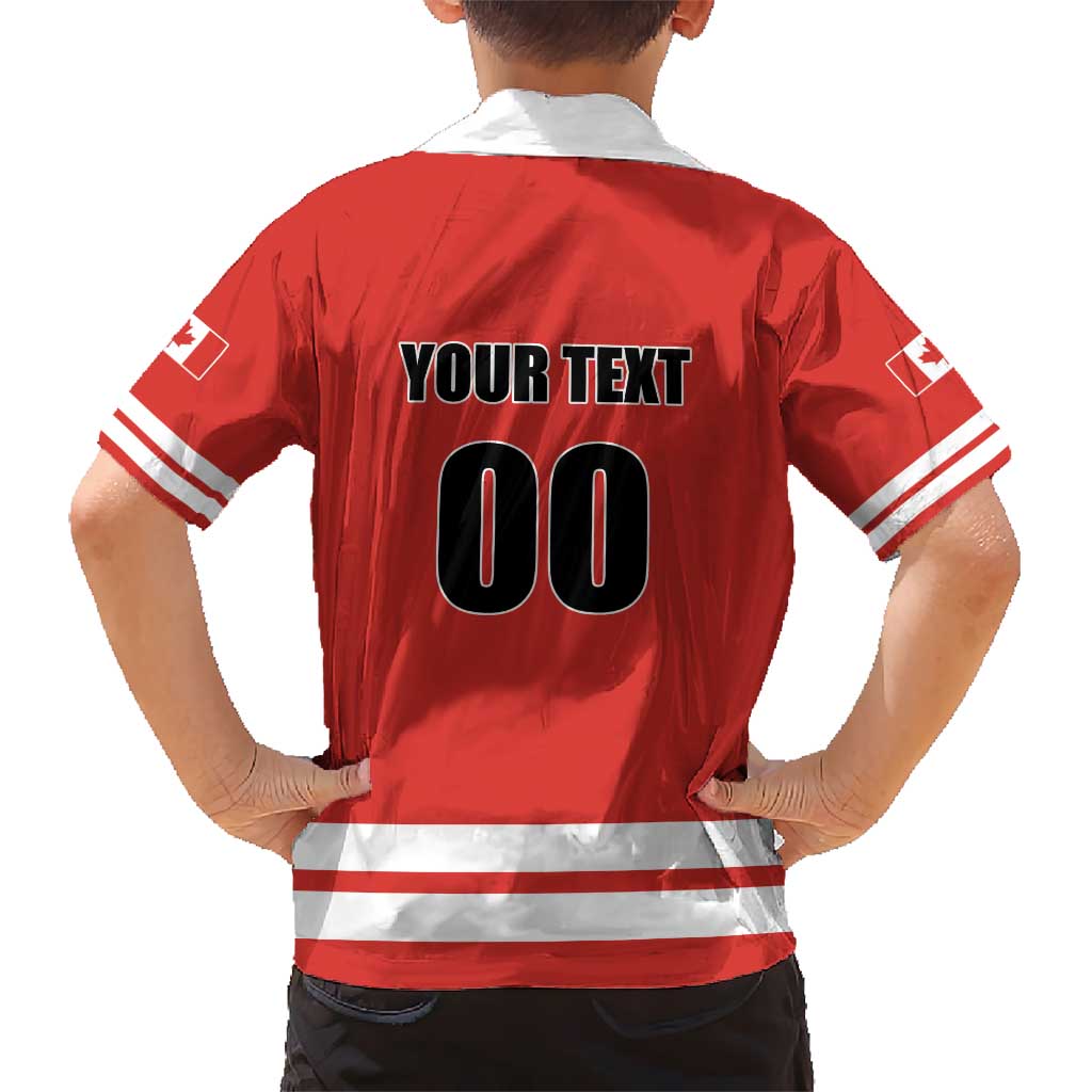 Custom Canada Ringuette Kid Hawaiian Shirt Team Canada Dominates The Game