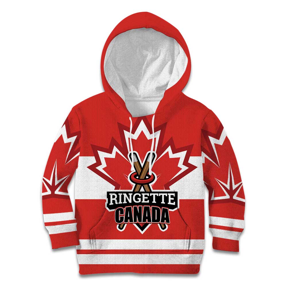 Custom Canada Ringuette Kid Hoodie Team Canada Dominates The Game