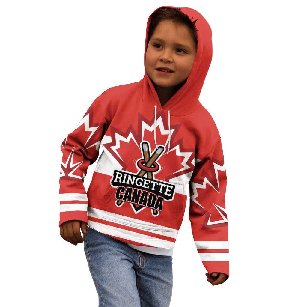 Custom Canada Ringuette Kid Hoodie Team Canada Dominates The Game