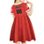 Custom Canada Ringuette Kid Short Sleeve Dress Team Canada Dominates The Game