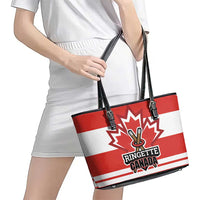 Canada Ringuette Leather Tote Bag Team Canada Dominates The Game