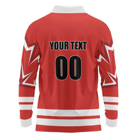 Custom Canada Ringuette Long Sleeve Polo Shirt Team Canada Dominates The Game