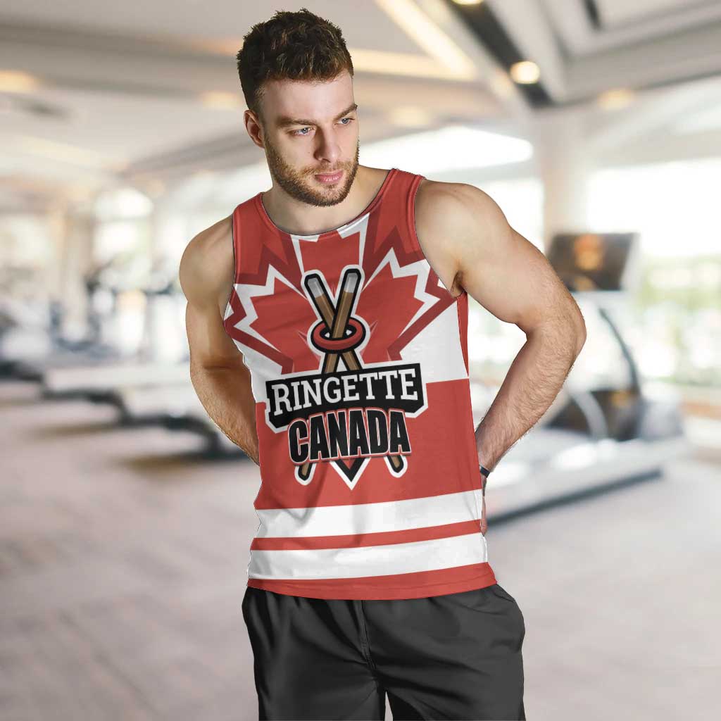 Custom Canada Ringuette Men Tank Top Team Canada Dominates The Game