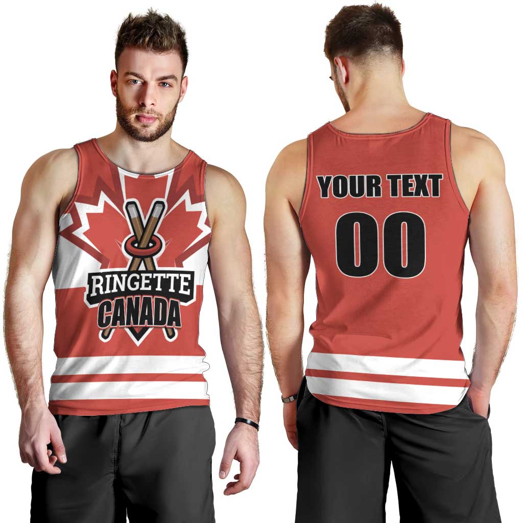 Custom Canada Ringuette Men Tank Top Team Canada Dominates The Game