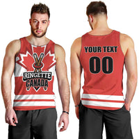 Custom Canada Ringuette Men Tank Top Team Canada Dominates The Game