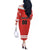Custom Canada Ringuette Off The Shoulder Long Sleeve Dress Team Canada Dominates The Game