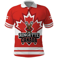 Custom Canada Ringuette Polo Shirt Team Canada Dominates The Game