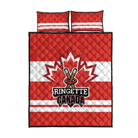 Canada Ringuette Quilt Bed Set Team Canada Dominates The Game