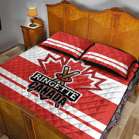 Canada Ringuette Quilt Bed Set Team Canada Dominates The Game