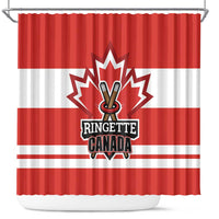 Canada Ringuette Shower Curtain Team Canada Dominates The Game
