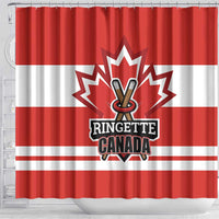 Canada Ringuette Shower Curtain Team Canada Dominates The Game