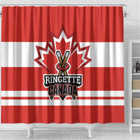 Canada Ringuette Shower Curtain Team Canada Dominates The Game