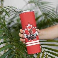 Custom Canada Ringuette Skinny Tumbler Team Canada Dominates The Game