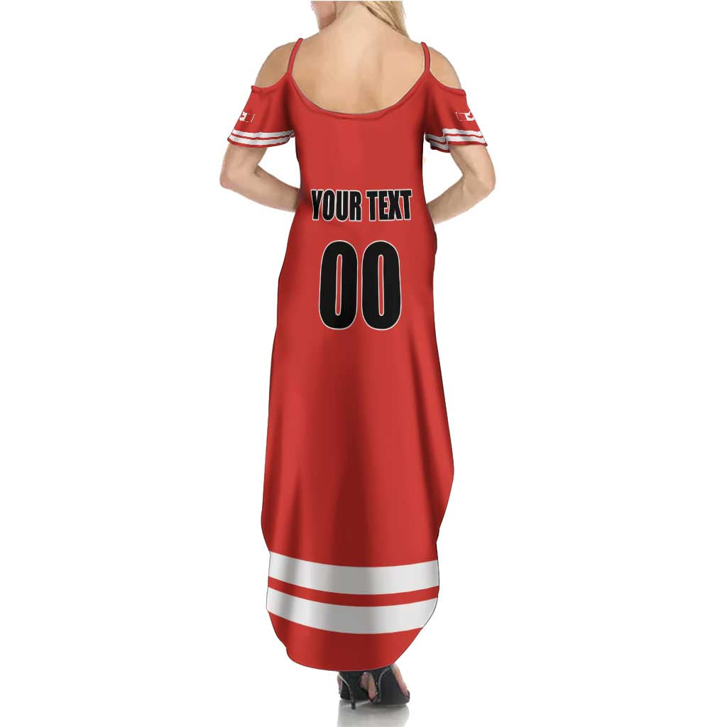 Custom Canada Ringuette Summer Maxi Dress Team Canada Dominates The Game