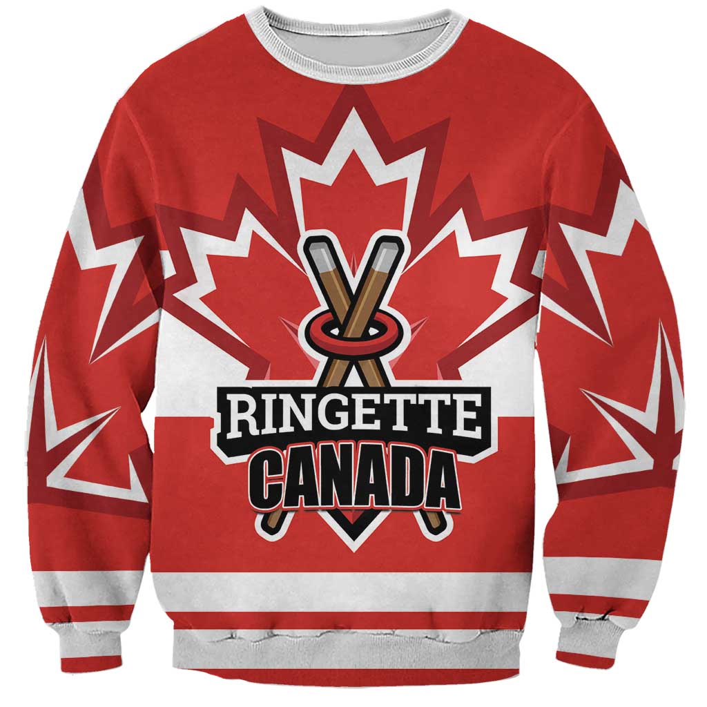 Custom Canada Ringuette Sweatshirt Team Canada Dominates The Game