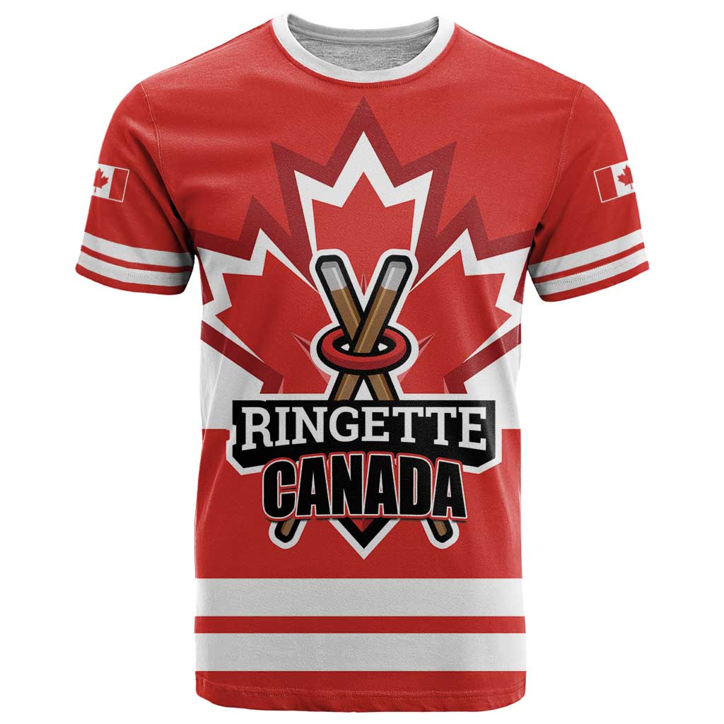 Custom Canada Ringuette T Shirt Team Canada Dominates The Game