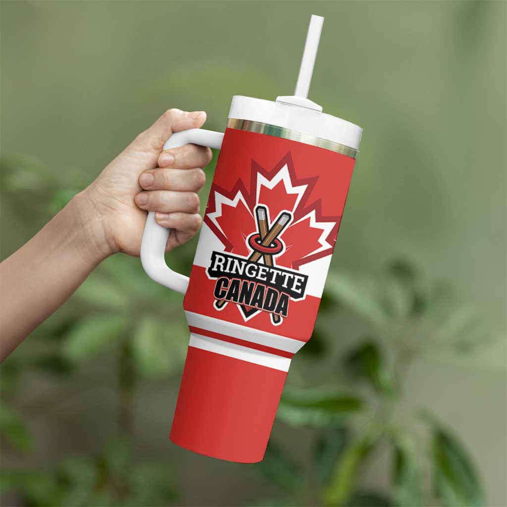 Custom Canada Ringuette Tumbler With Handle Team Canada Dominates The Game
