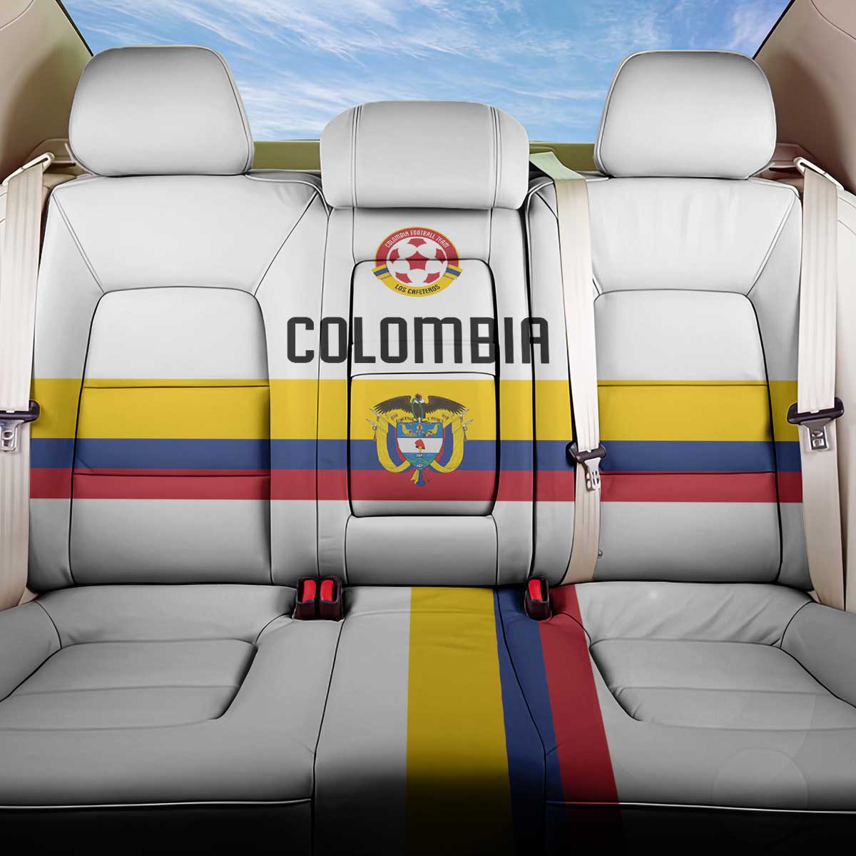 Football 2024 Colombia 100th Anniversary Back Car Seat Cover Limited Edition