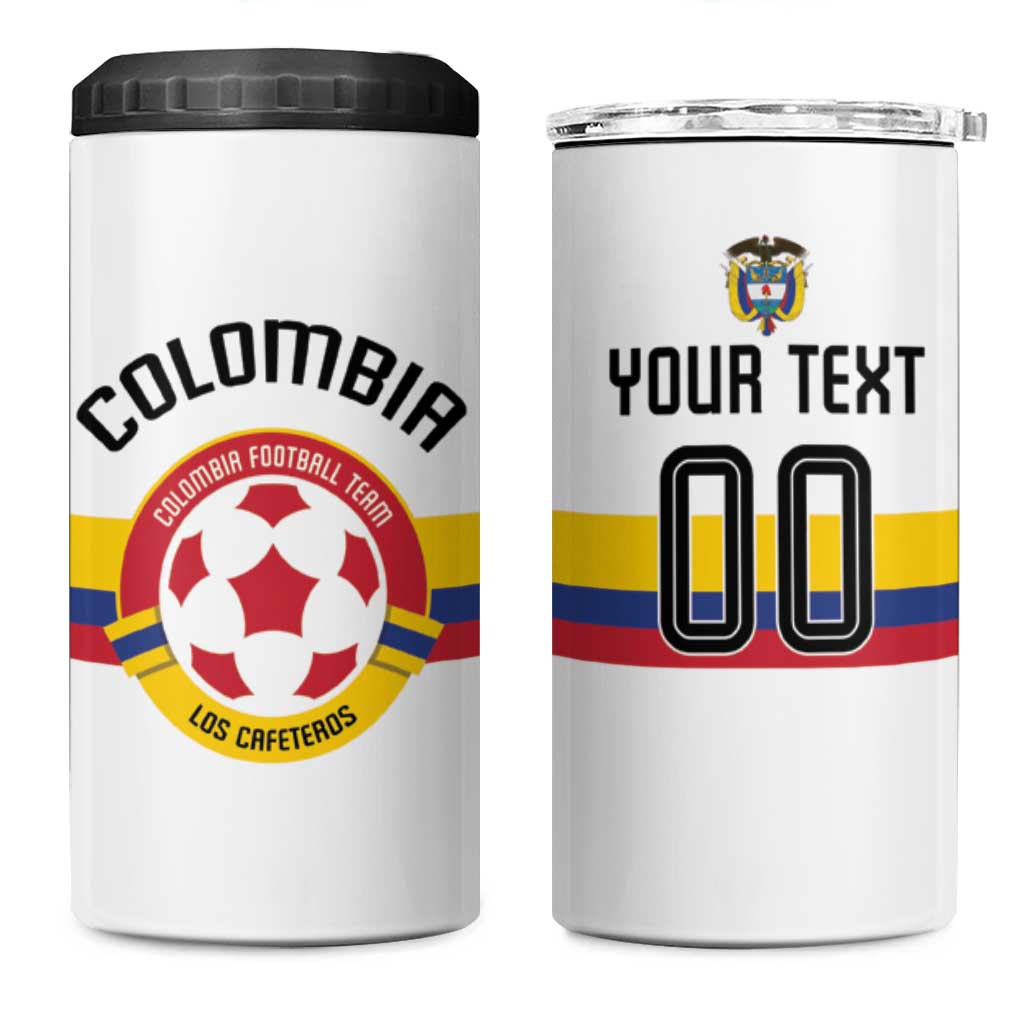 Custom Football 2024 Colombia 100th Anniversary 4 in 1 Can Cooler Tumbler Limited Edition