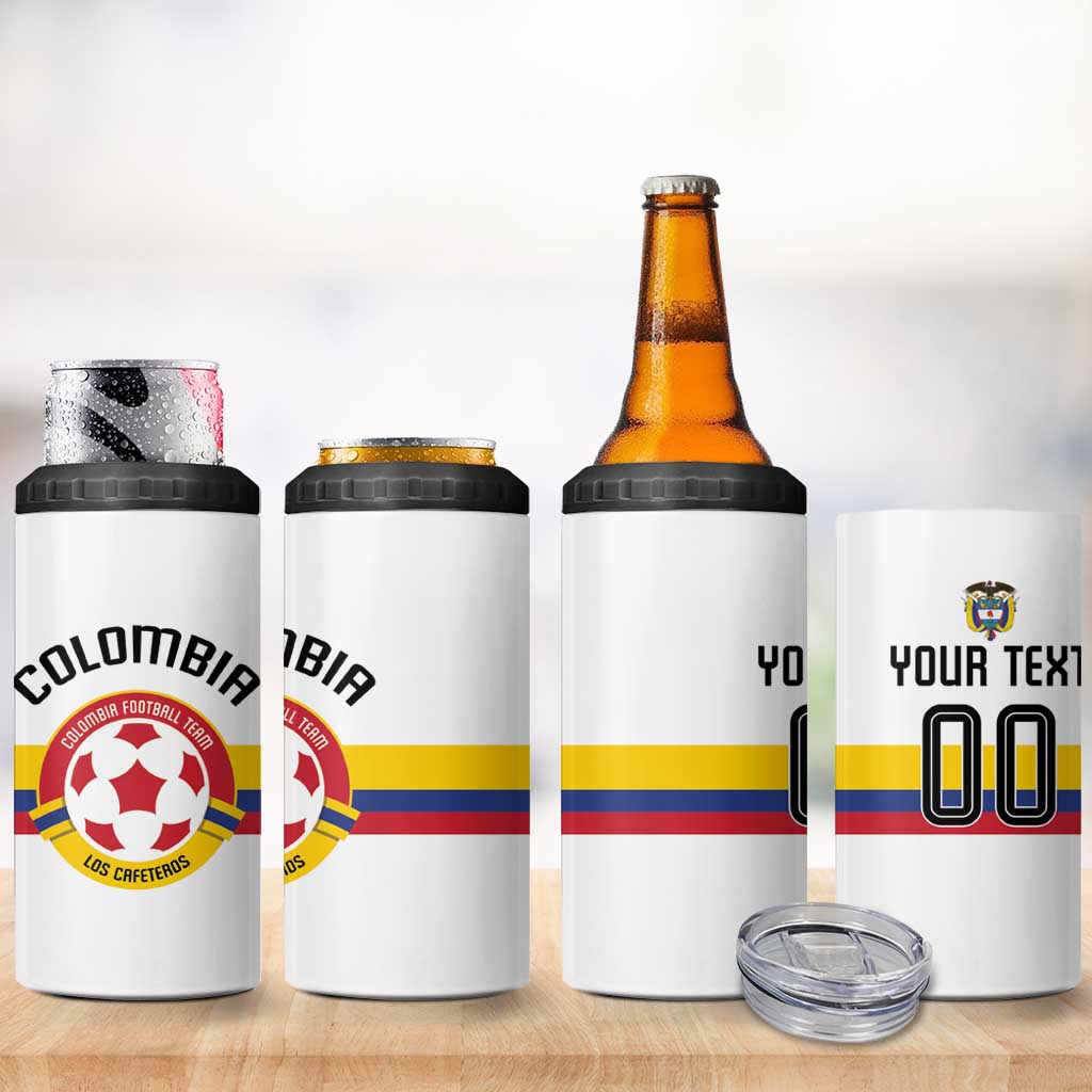 Custom Football 2024 Colombia 100th Anniversary 4 in 1 Can Cooler Tumbler Limited Edition