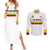 Custom Football 2024 Colombia 100th Anniversary Couples Matching Summer Maxi Dress and Long Sleeve Button Shirt Limited Edition