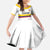 Custom Football 2024 Colombia 100th Anniversary Family Matching Off Shoulder Maxi Dress and Hawaiian Shirt Limited Edition