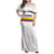 Custom Football 2024 Colombia 100th Anniversary Family Matching Off Shoulder Maxi Dress and Hawaiian Shirt Limited Edition