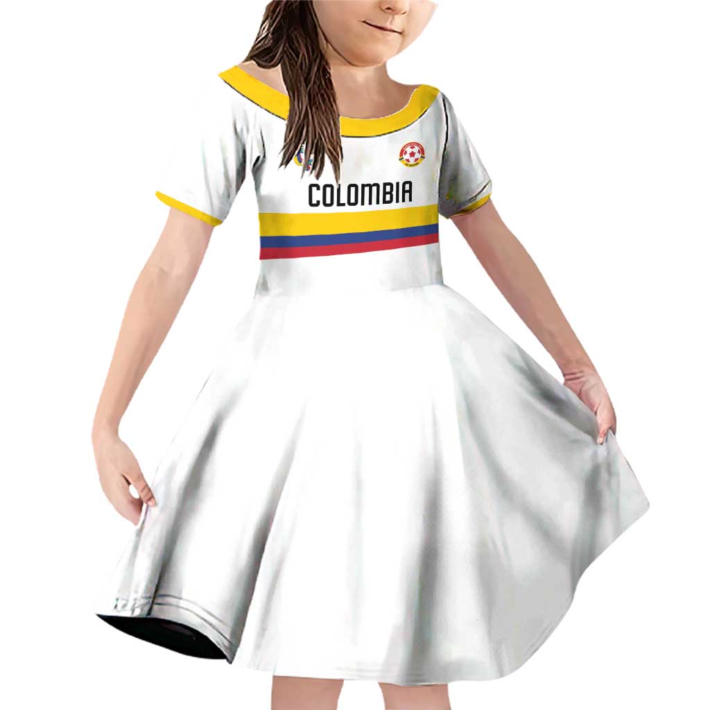 Custom Football 2024 Colombia 100th Anniversary Family Matching Off Shoulder Short Dress and Hawaiian Shirt Limited Edition