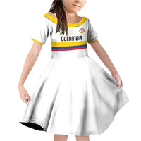 Custom Football 2024 Colombia 100th Anniversary Family Matching Off Shoulder Short Dress and Hawaiian Shirt Limited Edition