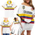 Custom Football 2024 Colombia 100th Anniversary Family Matching Off Shoulder Short Dress and Hawaiian Shirt Limited Edition