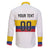 Custom Football 2024 Colombia 100th Anniversary Family Matching Off Shoulder Short Dress and Hawaiian Shirt Limited Edition