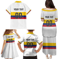 Custom Football 2024 Colombia 100th Anniversary Family Matching Puletasi and Hawaiian Shirt Limited Edition