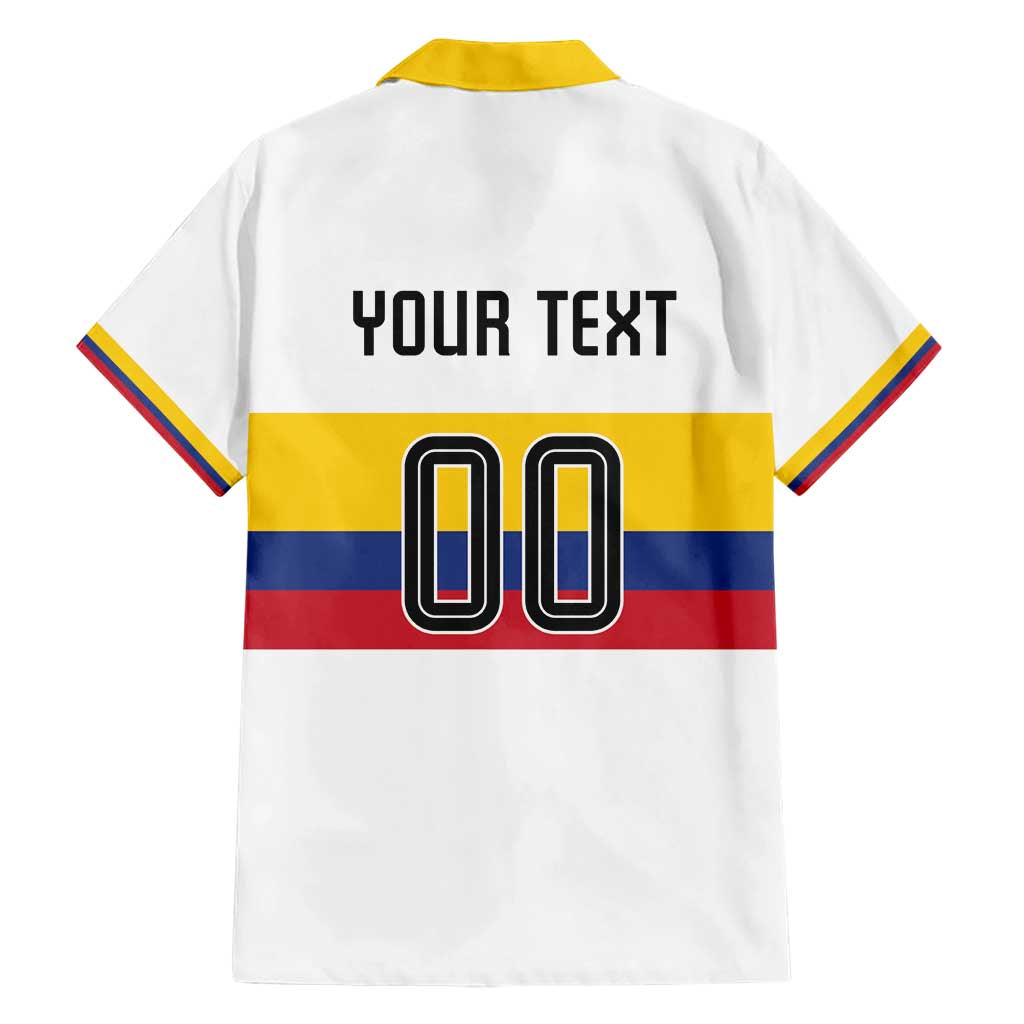 Custom Football 2024 Colombia 100th Anniversary Family Matching Short Sleeve Bodycon Dress and Hawaiian Shirt Limited Edition