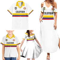 Custom Football 2024 Colombia 100th Anniversary Family Matching Summer Maxi Dress and Hawaiian Shirt Limited Edition