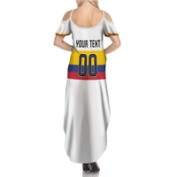 Custom Football 2024 Colombia 100th Anniversary Family Matching Summer Maxi Dress and Hawaiian Shirt Limited Edition