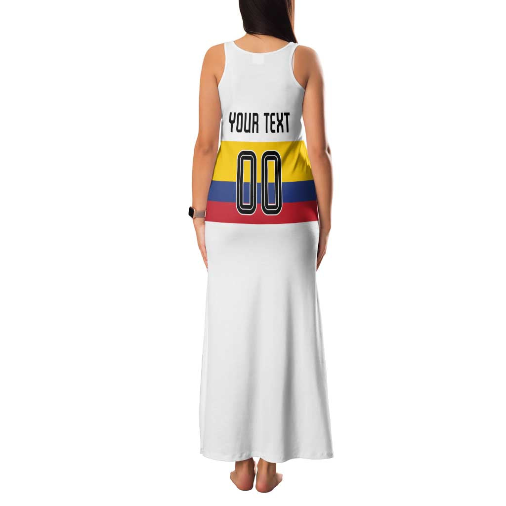 Custom Football 2024 Colombia 100th Anniversary Family Matching Tank Maxi Dress and Hawaiian Shirt Limited Edition