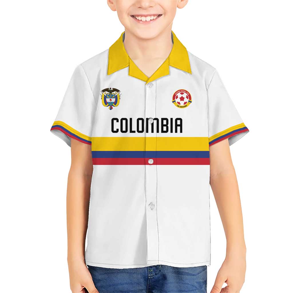 Custom Football 2024 Colombia 100th Anniversary Kid Hawaiian Shirt Limited Edition