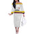 Custom Football 2024 Colombia 100th Anniversary Off The Shoulder Long Sleeve Dress Limited Edition