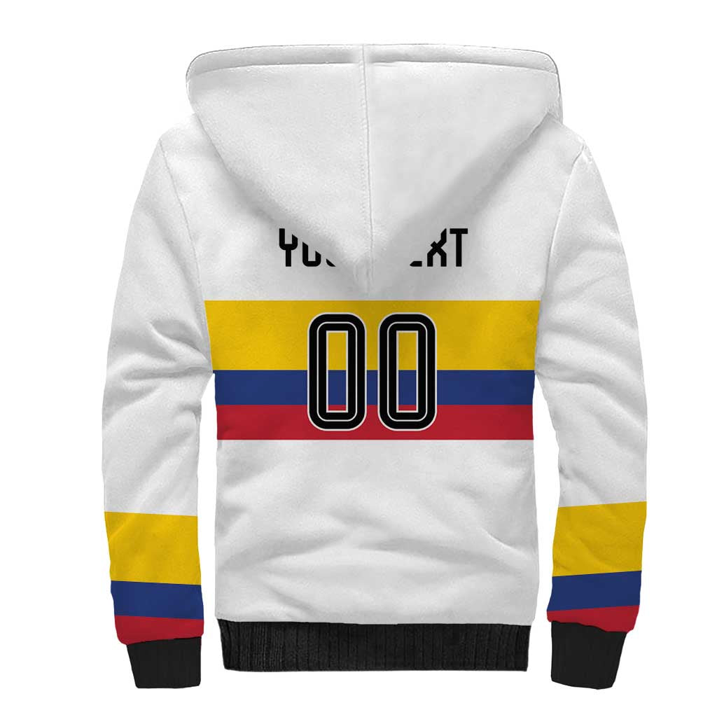 Custom Football 2024 Colombia 100th Anniversary Sherpa Hoodie Limited Edition