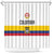 Football 2024 Colombia 100th Anniversary Shower Curtain Limited Edition