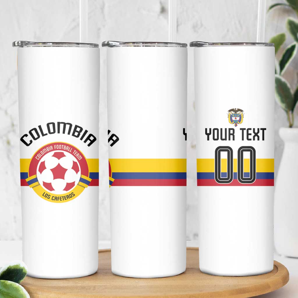 Custom Football 2024 Colombia 100th Anniversary Skinny Tumbler Limited Edition
