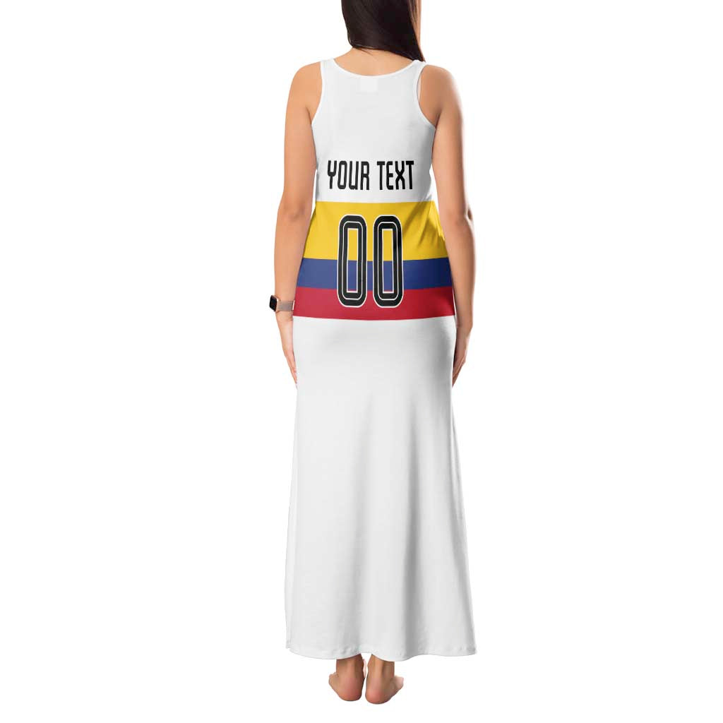 Custom Football 2024 Colombia 100th Anniversary Tank Maxi Dress Limited Edition