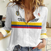 Custom Football 2024 Colombia 100th Anniversary Women Casual Shirt Limited Edition