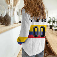 Custom Football 2024 Colombia 100th Anniversary Women Casual Shirt Limited Edition