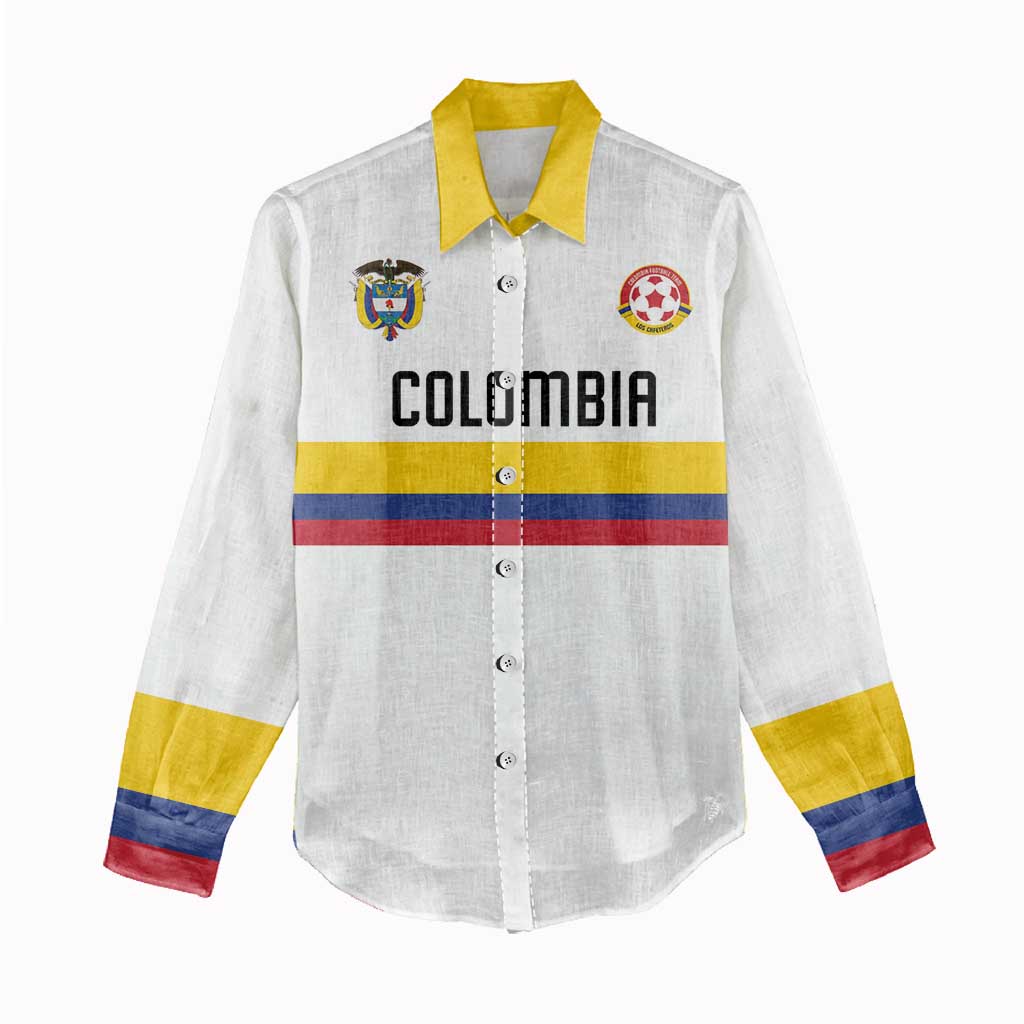 Custom Football 2024 Colombia 100th Anniversary Women Casual Shirt Limited Edition