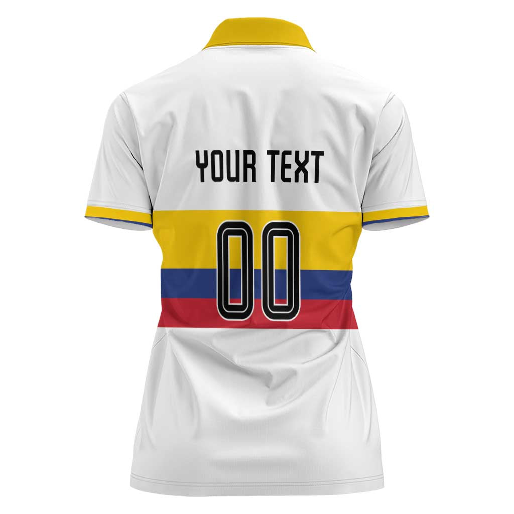 Custom Football 2024 Colombia 100th Anniversary Women Polo Shirt Limited Edition