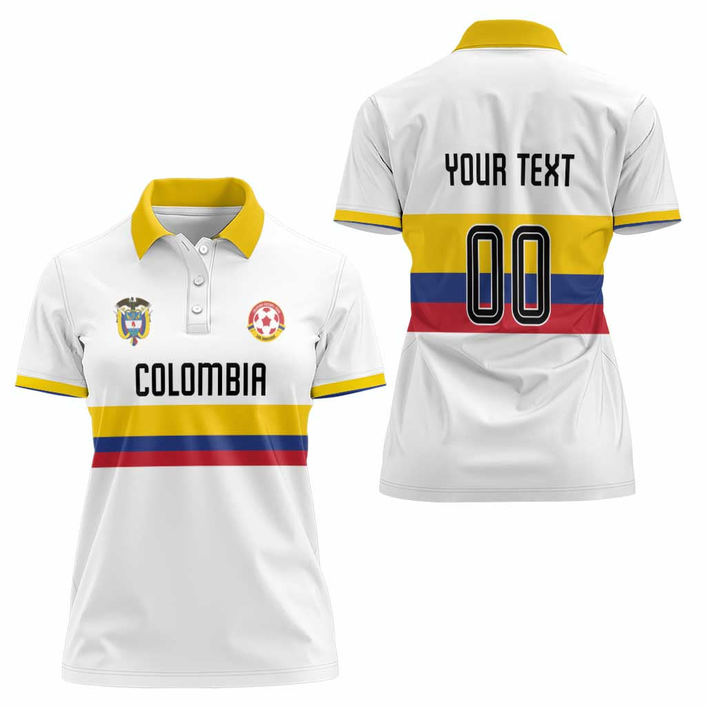 Custom Football 2024 Colombia 100th Anniversary Women Polo Shirt Limited Edition
