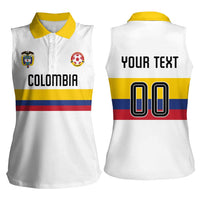 Custom Football 2024 Colombia 100th Anniversary Women Sleeveless Polo Shirt Limited Edition