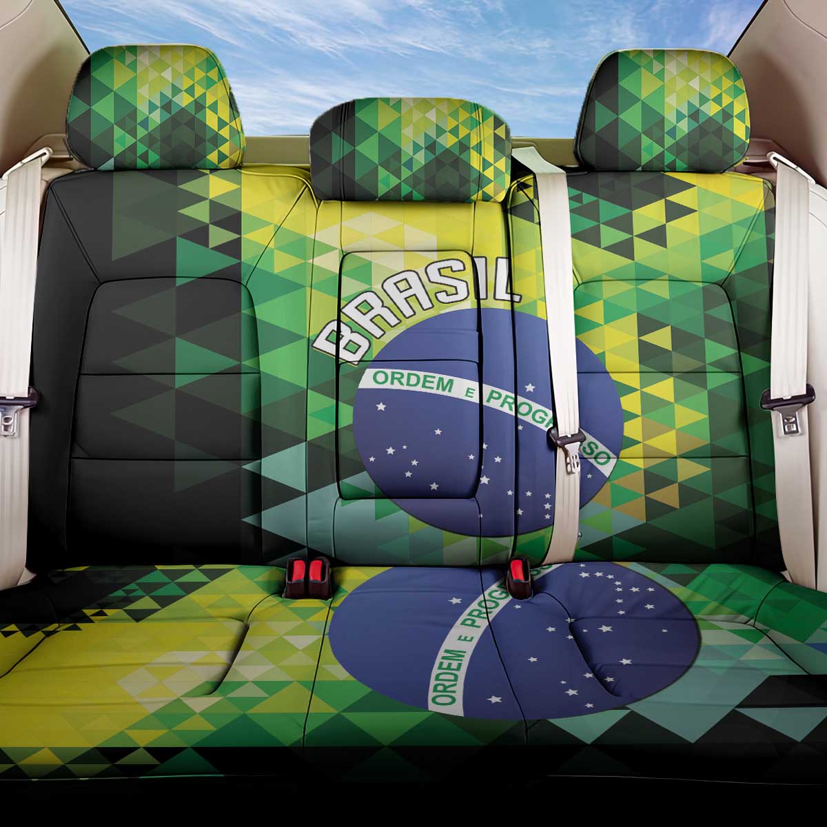 Brasil Back Car Seat Cover Dynamic Sporty Style